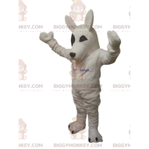 Costume da mascotte BIGGYMONKEY™ lupo bianco. costume da lupo