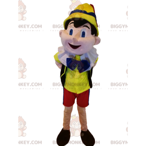 Disfraz de mascota BIGGYMONKEY™ de Pinocho. Disfraz de Pinocho
