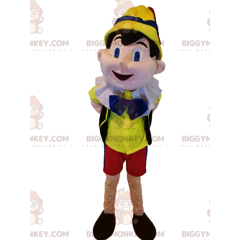 Pinocchio's BIGGYMONKEY™ mascot costume. Pinocchio Costume -