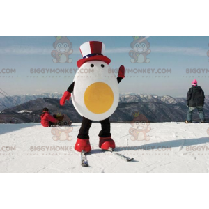Giant Egg BIGGYMONKEY™ maskotkostume med republikansk hat - Mad maskot - BIGGYMONKEY_01459 - BiggyMonkey.com
