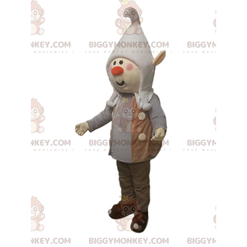 Leprechaun BIGGYMONKEY™ mascot costume with pointy beanie. Leprechaun BIGGYMONKEY™ mascot costume with pointy beanie.
