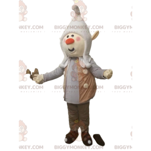 Costume de mascotte BIGGYMONKEY™ de lutin avec un bonnet