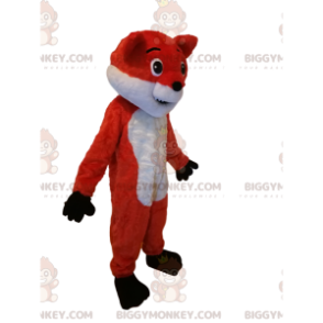 Orange and White Fox BIGGYMONKEY™ Mascot Costume. fox costume -