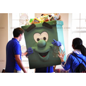 Giant Green Bin BIGGYMONKEY™ maskotdräkt - Återvinning BIGGYMONKEY™ maskotdräkt - Maskot av objekt - BiggyMonkey.com