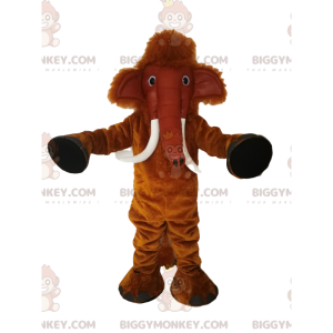 Brown Mammoth BIGGYMONKEY™ Mascot Costume. mammoth costume -