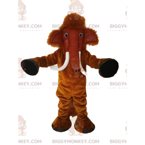 Disfraz de mascota BIGGYMONKEY™ de mamut marrón. disfraz de