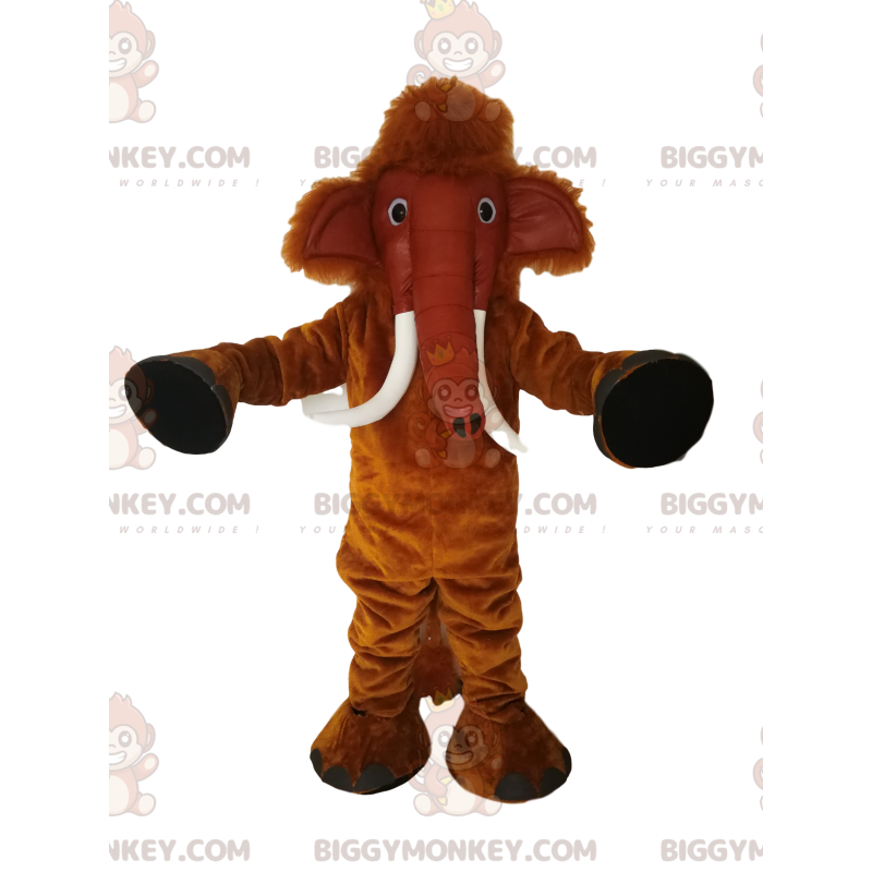 Brown Mammoth BIGGYMONKEY™ Mascot Costume. mammoth costume –