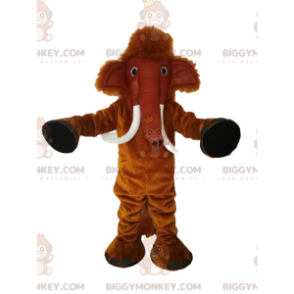 Brown Mammoth BIGGYMONKEY™ Mascot Costume. mammoth costume -