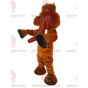 Brown Mammoth BIGGYMONKEY™ Mascot Costume. mammoth costume –