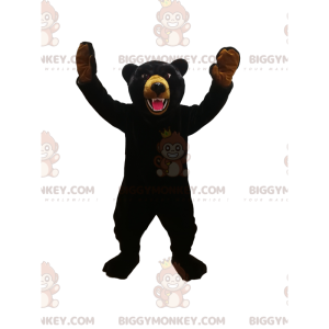 Fierce Black Bear BIGGYMONKEY™ maskotkostume. sort bjørn kostume - Bjørn maskot - BIGGYMONKEY_012682 - BiggyMonkey.com