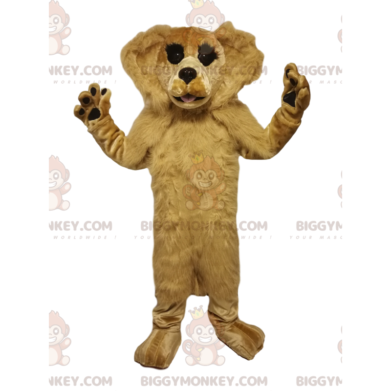 Tan Dog BIGGYMONKEY™ maskotdräkt. beige hunddräkt - BiggyMonkey Tan Dog BIGGYMONKEY™ maskotdräkt. beige hunddräkt - BiggyMonkey