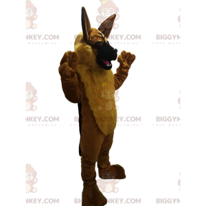 Bruine Duitse herder BIGGYMONKEY™ mascottekostuum. Duitse