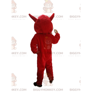 BIGGYMONKEY™ Μασκότ Κοστούμι Κόκκινο Κάπρο με μεγάλα αυτιά -