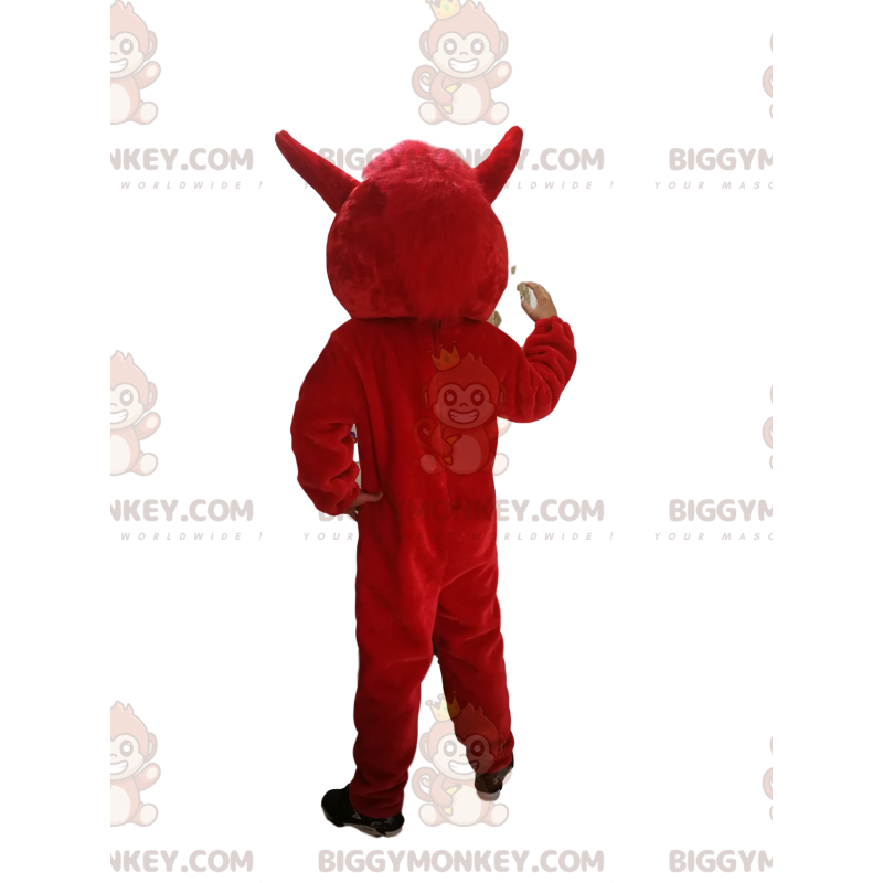 BIGGYMONKEY™ Mascot Costume Red Boar With Big Ears -