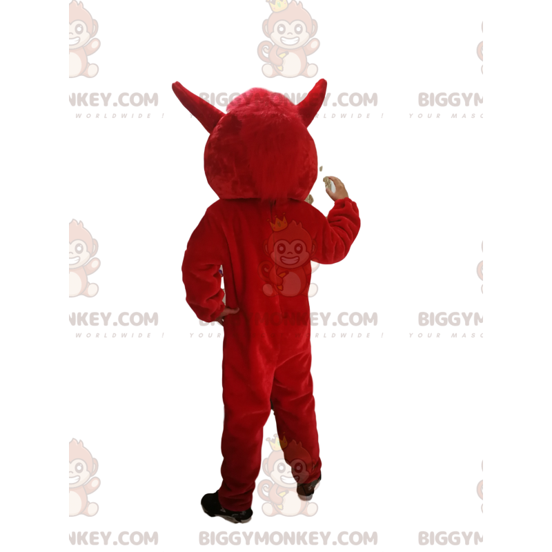 BIGGYMONKEY™ mascottekostuum rood zwijn met grote oren - BIGGYMONKEY™ mascottekostuum rood zwijn met grote oren -