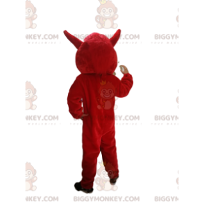 BIGGYMONKEY™ Mascot Costume Red Boar With Big Ears -