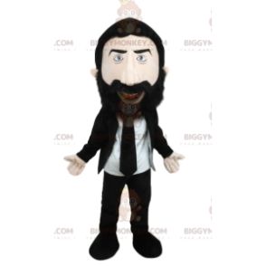 BIGGYMONKEY™ Maskottchenkostüm für Herren im Krawattenanzug -