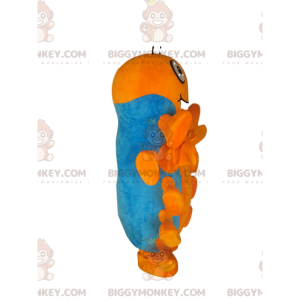 Orange and Blue Centipede BIGGYMONKEY™ Mascot Costume. –