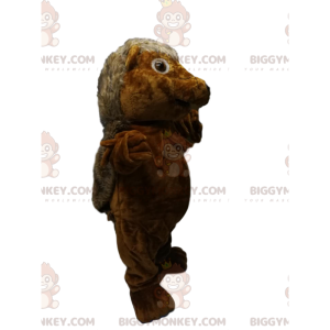 Sødt brunt pindsvin BIGGYMONKEY™ maskotkostume. pindsvin