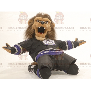 Brown Lion Big Mane BIGGYMONKEY™ Mascot Costume -