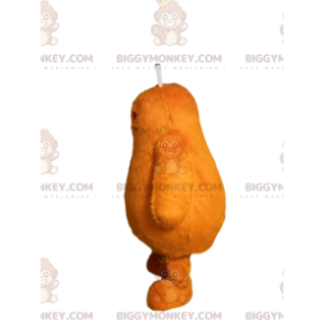 Orange Alien BIGGYMONKEY™ Mascot Costume with Antennae. -
