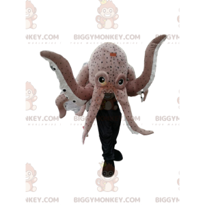 BIGGYMONKEY™ Maskottchen-Kostüm für riesige graue Oktopusse.