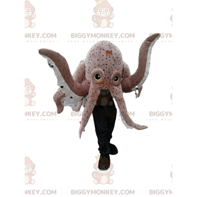 BIGGYMONKEY™ Giant Grey Octopus maskottiasu. mustekala-asu - BIGGYMONKEY™ Giant Grey Octopus maskottiasu. mustekala-asu -