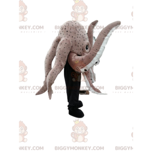 Στολή μασκότ Γιγαντιαίο Γκρι Χταπόδι BIGGYMONKEY™