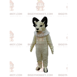 Majestætisk hvid ged BIGGYMONKEY™ maskotkostume. ram kostume -