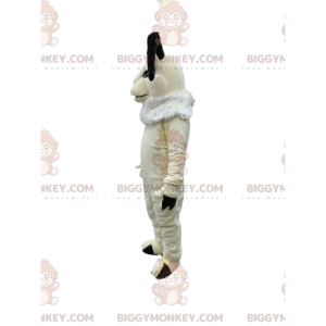 Majestuoso disfraz de mascota White Goat BIGGYMONKEY™. traje de