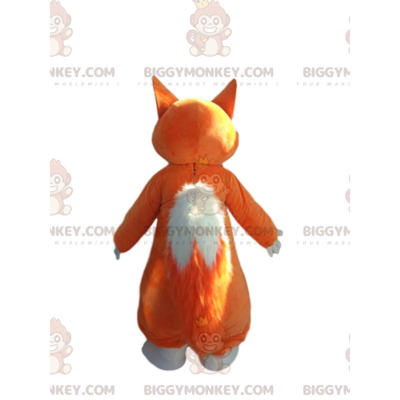Oranje en witte vos BIGGYMONKEY™ mascottekostuum. vos kostuum - Oranje en witte vos BIGGYMONKEY™ mascottekostuum. vos kostuum -