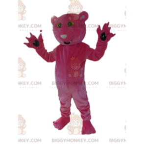 Fuchsia Panther BIGGYMONKEY™ Mascot Costume. panther costume –