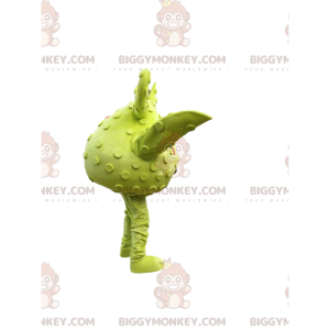 Little Round Green Monster BIGGYMONKEY™ Mascot Costume. monster