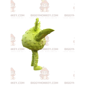 Lille rundt grønt monster BIGGYMONKEY™ maskotkostume. monster