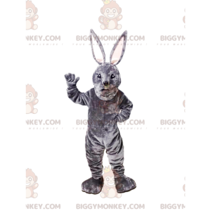 Gray Rabbit BIGGYMONKEY™ Mascot Costume. bunny costume –
