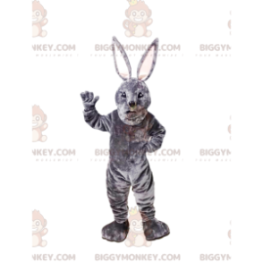 Gray Rabbit BIGGYMONKEY™ Mascot Costume. bunny costume -