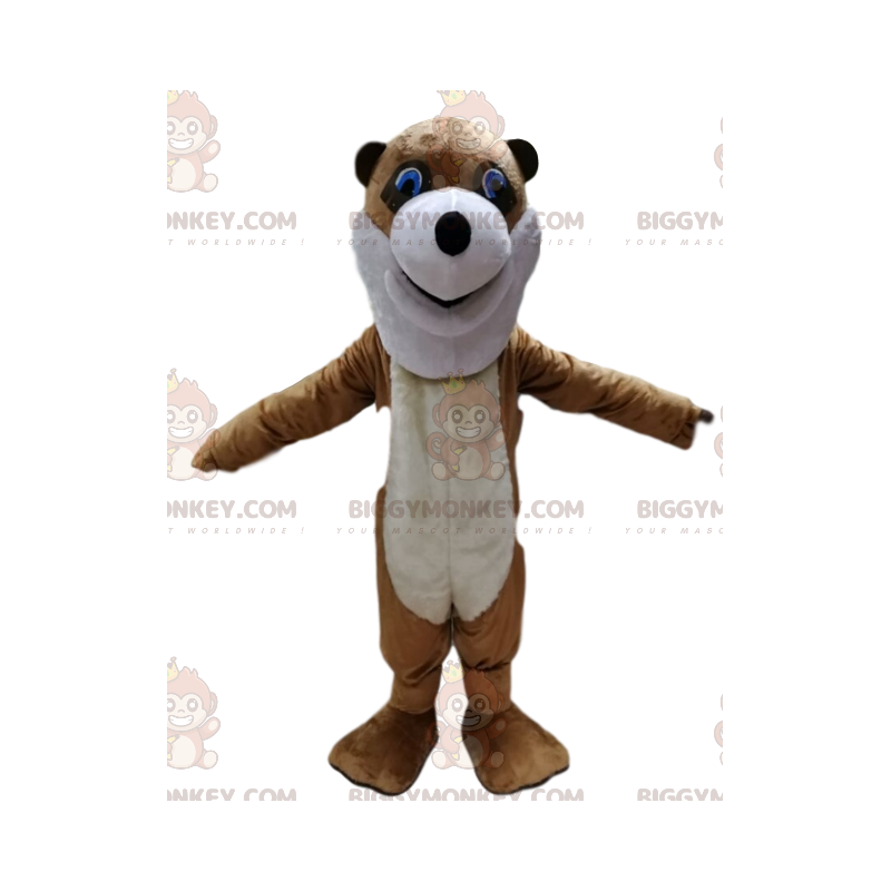 BIGGYMONKEY™ mascottekostuum van bruine vos met zijn spitse BIGGYMONKEY™ mascottekostuum van bruine vos met zijn spitse