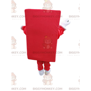 Traje de mascote vermelho LEGO Piece BIGGYMONKEY™. fantasia de