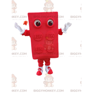 Red LEGO Piece BIGGYMONKEY™ Mascot Costume. Lego costume -
