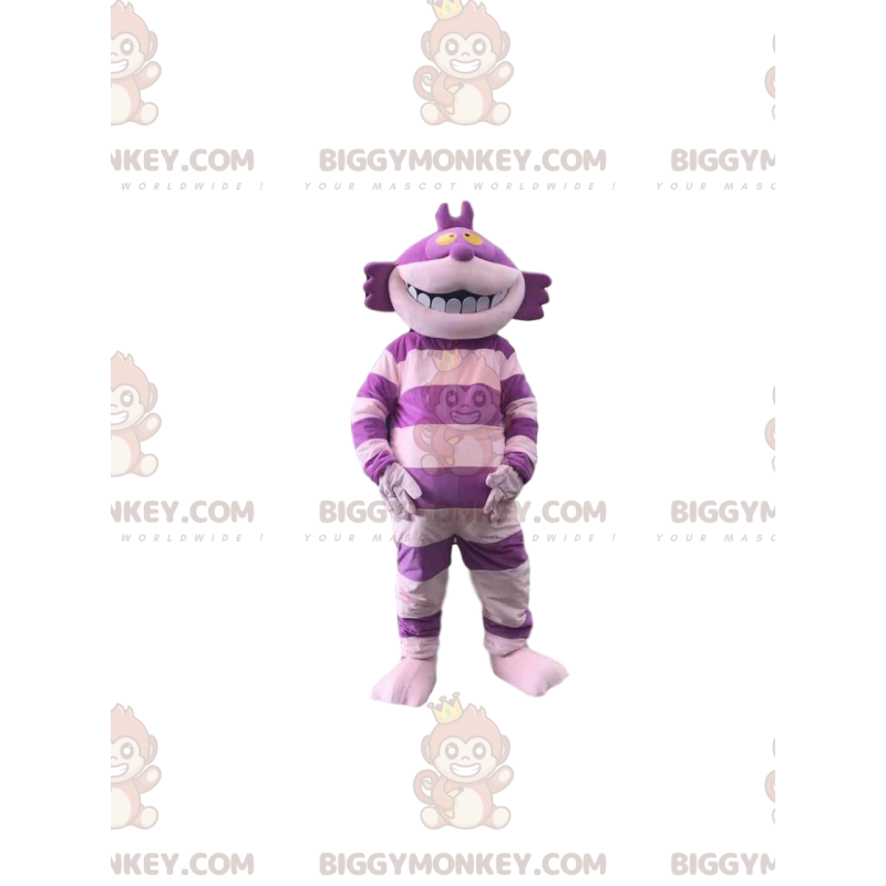 Costume de mascotte BIGGYMONKEY™ du chat magique, dans Alice Costume de mascotte BIGGYMONKEY™ du chat magique, dans Alice