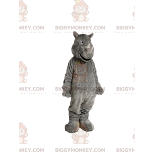 BIGGYMONKEY™ grå næsehorns maskotkostume. Rhino kostume -