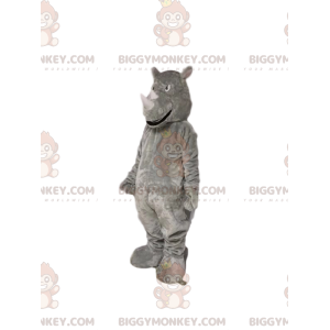 BIGGYMONKEY™ grijze neushoorn mascottekostuum. Neushoorn