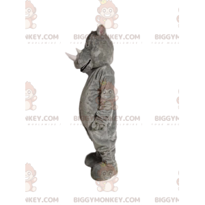 BIGGYMONKEY™ Gray Rhinoceros Mascot Costume. Rhino costume -