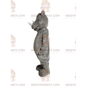 Kostium maskotki szarego nosorożca BIGGYMONKEY™. Kostium nosorożca - Zwierzęta z dżungli - BIGGYMONKEY_012735 - BiggyMonkey.com