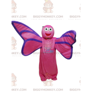 Fuchsia Butterfly BIGGYMONKEY™ Mascot Costume. butterfly costume - Butterfly mascots - BIGGYMONKEY_012736 - BiggyMonkey.com