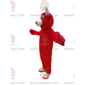  Costume della mascotte della mucca rossa BIGGYMONKEY™. costume da mucca rossa - Mascotte di mucca - BiggyMonkey.com