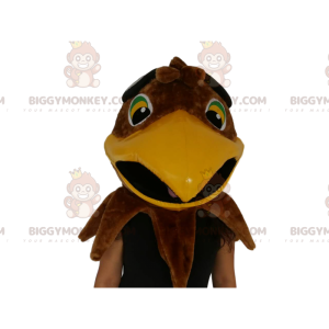 Brown Eagle Head BIGGYMONKEY™ Mascot Costume. Eagle head