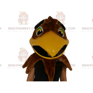 Στολή μασκότ BIGGYMONKEY™ Brown Eagle Head. Στολή με κεφάλι αετού - Κεφάλια μασκότ - BIGGYMONKEY_012744 - BiggyMonkey.com