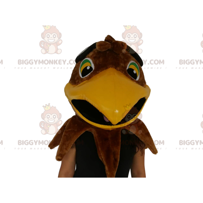 Στολή μασκότ BIGGYMONKEY™ Brown Eagle Head. Στολή με κεφάλι αετού - Κεφάλια μασκότ - BIGGYMONKEY_012744 - BiggyMonkey.com