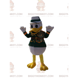 Donald's BIGGYMONKEY™ mascot costume in green military gear.